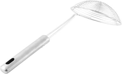 uxcell Metal Wire Spiral Mesh Kitchen Frying Skimmer Strainer Filter Ladle 6 Inch Diameter