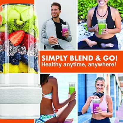 Bionic Blade Personal Blender, 26.5 Oz, Cordless, Rechargeable, 18,000 RPM Portable Blender for Shakes and Smoothies,