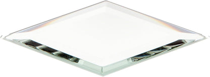 Plymor 2" x 3" Diamond-Shaped Beveled Glass Mirror, 3mm Thick, Pack of 3