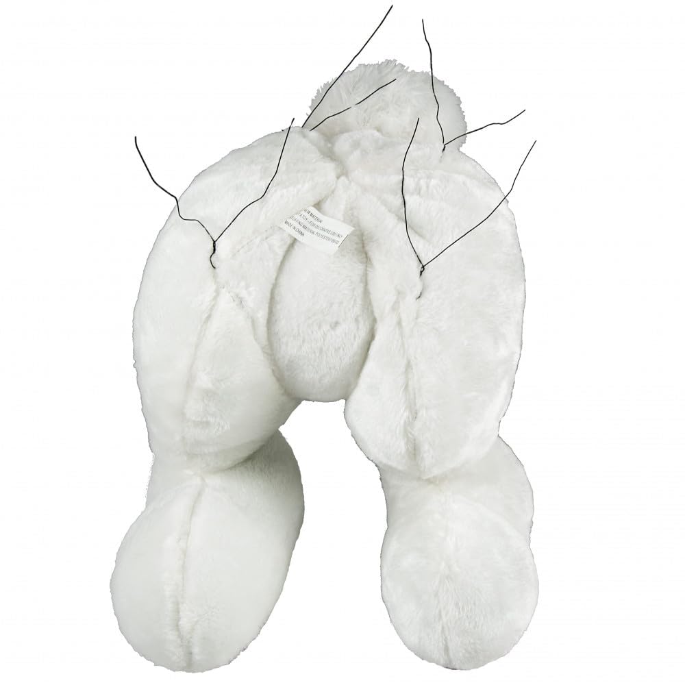Craig Bachman 3-Piece Easter Bunny Wreath Decor Kit, 25-Inch Wired Bunny Ears and Bottom Set for Wreath Making, Easter Floral Components, HE7115