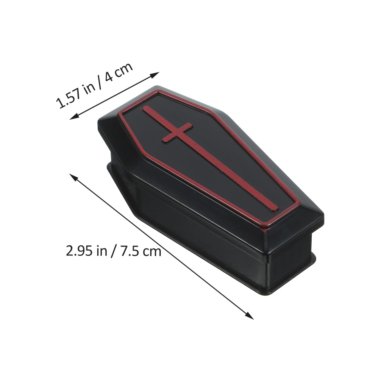 ULDIGI 10pcs Halloween Coffin Box Halloween fake coffin treat boxes with Lid Black Mini Casket for Candy Jewelry Party Favors Kids Spooky Decorations