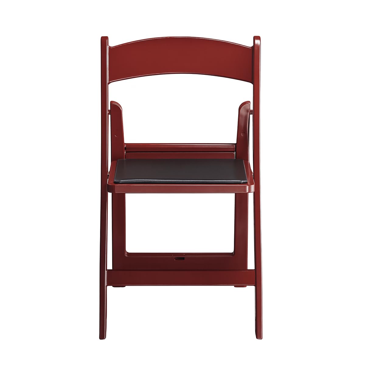 Zedfire Set of 8, Mahogany Resin Folding Chairs with Vinyl Seat, Commercial Event Chairs, Foldable Chair for for Party, Wedding, Picnic, Indoor/Outdoor use