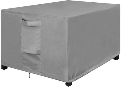 48L 25W 18H Inch, OutdoorLines Outdoor Waterproof Patio Ottoman Covers - Rectangle UV-Proof Patio Side Table Cover