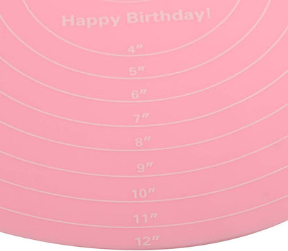 Silicone Baking Mat, Heat Resistant Non Stick Pastry Mat with Measurements for Rolling Dough