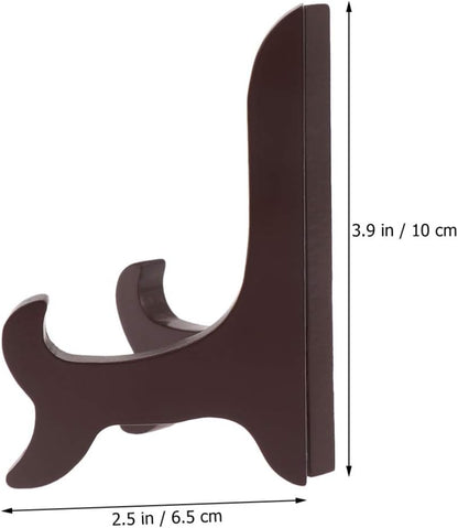 Gatuida Wooden Plate Holder, Decorative Plate Display Stand, Picture Easel Holder