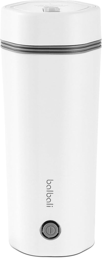 balbali 12oz Travel Kettle - Portable Electric Kettle for Boiling Water - Self Heating Cup/Thermos - Single Size
