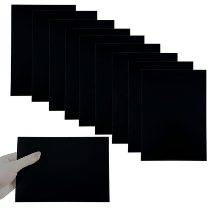 HXymxkeqi 10PCS 5052 Black Anodized Aluminum Sheet 5x7 Inch 0.8mm CNC Machining Grade Metal Stock for Enclosures Robotics Prototyping