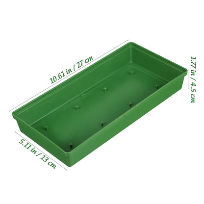 YARNOW 10 Pcs Floral Arrangement Tray Rectangle Flower Foam Base for Centerpiece, Green Plastic Dish with Prongs for Wedding Party Decoration, Bases para Arreglos