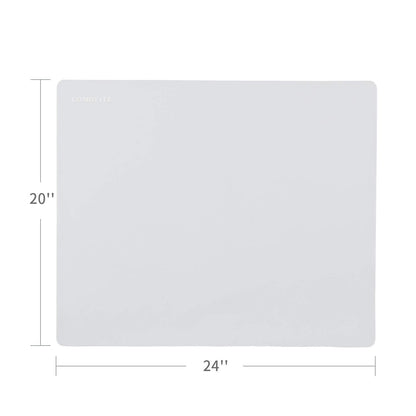 LONGFITE Silicone Baking Mat 23.6''x19.7'' Extra Large for Dough Rolling Pastry Fondant Mat Nonstick and Nonskid Heat Resistent, Countertop Protector, Dining Table Mat and Placemat (Extra Large, Gray)