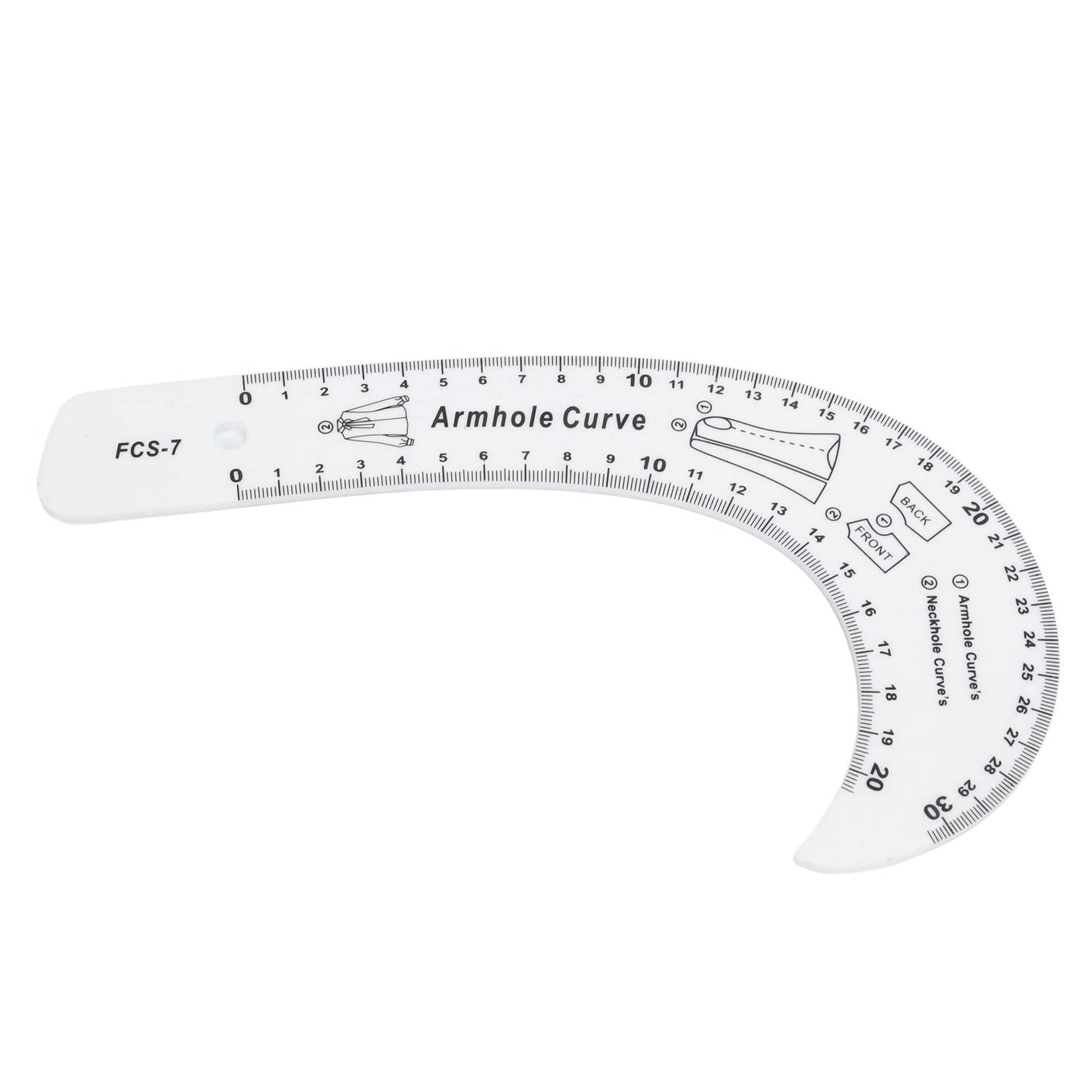 7Pcs Sewing Ruler Tailor Set Clear French Curve Ruler Sewing Ruler Set Rulers Ruler Racks Rulers High Accuracy Scale Fashion Pattern Design Ruler Set for Making Pattern Drafting