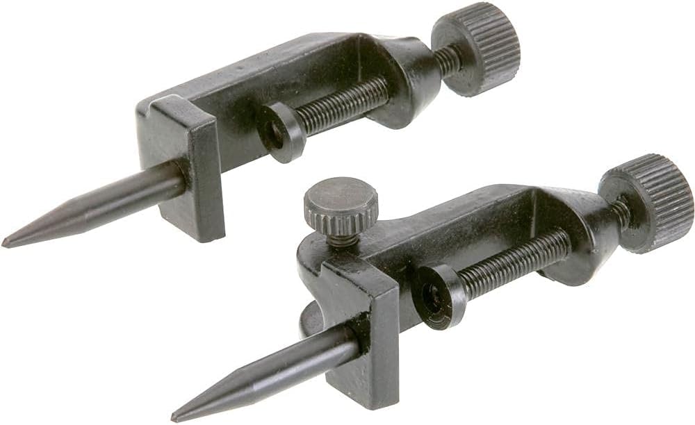 PRESIZE Compass Trammel Head Set – Adjustable Beam Compass with Pencil Holders, Hardened Steel Points, and Precision Marking for Woodworking and DIY Project