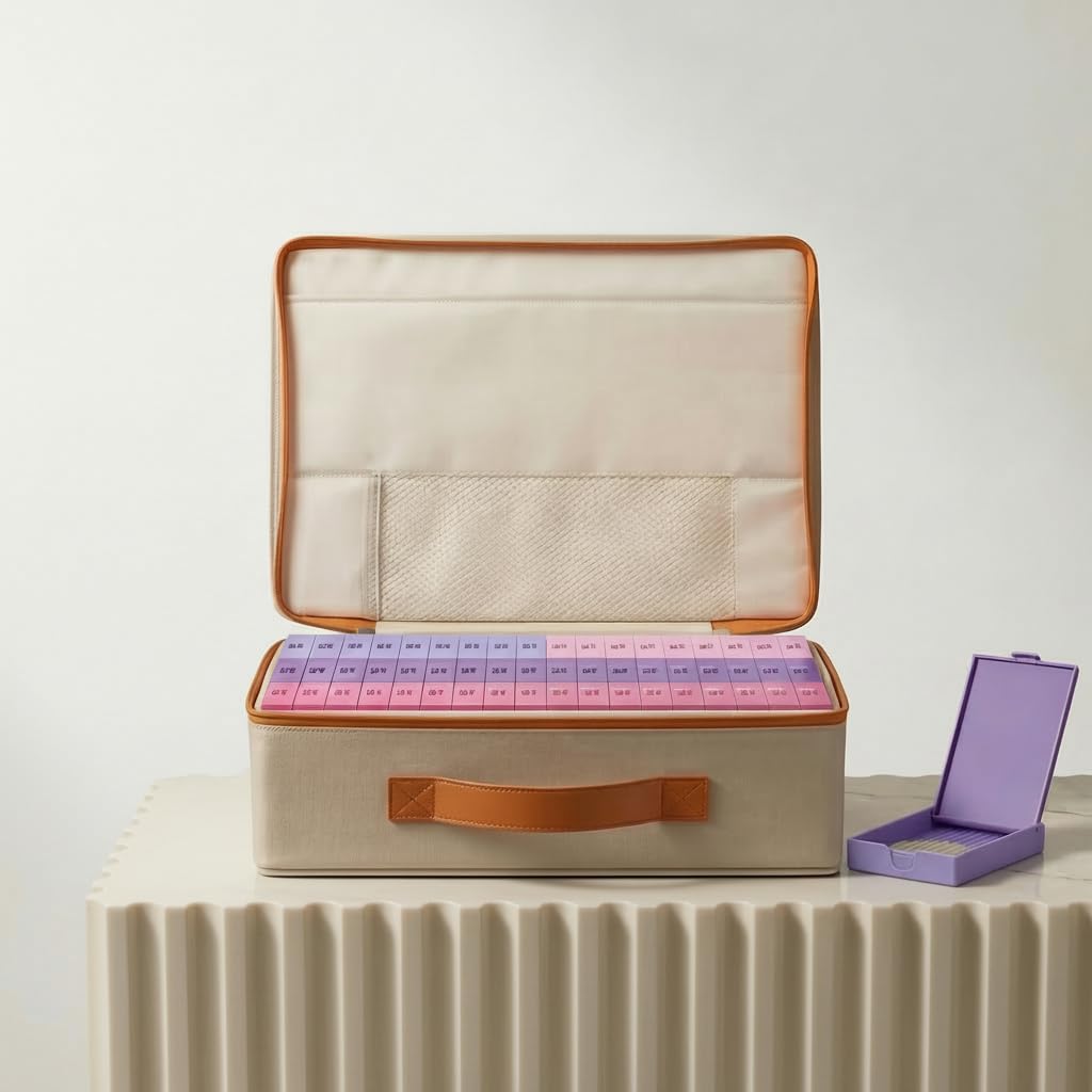 CATEARED Trabricks Mate Diamond Art Painting Storage Case – Portable Organizer for Diamond Painting Accessories & Tools （without trabricks）