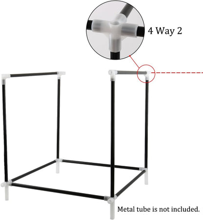 13mm 4 15 uxcell Shoe Rack Accessories Connectors, Inner Diameter for Repair Assembled Wardrobe Way, Replacement
