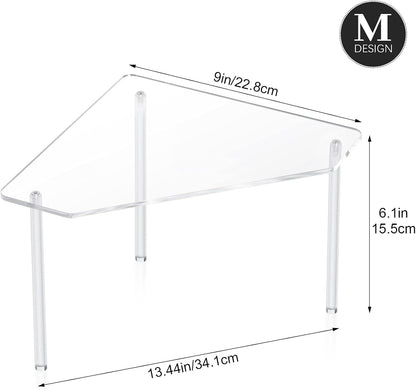 2 Countertop Jetec Tier Corner Bathroom Organizer Shelf Acrylic Bathroom Table Organizer Vanity Tray Sink Stackable