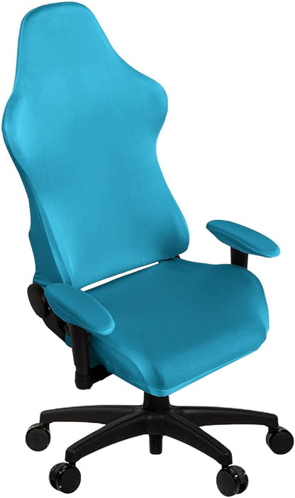 SARAFLORA Gaming Chair Covers, Stretch Washable Slipcovers for Armchair, Swivel Chair, Gaming Chair (Teal, X-Large)