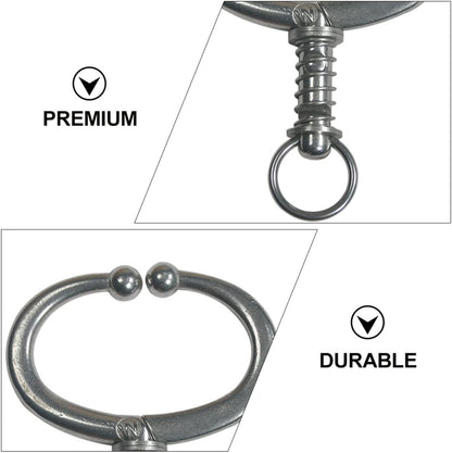 YARNOW Spring Loaded Bull Nose Ring for Cattle, Stainless Steel Tongs and Livestock Supply Tools
