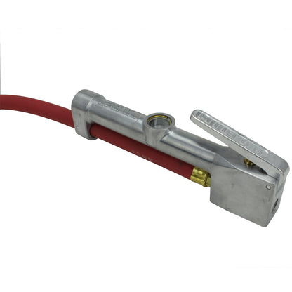 New & Improved - Tire Inflator Gauge with Dual Head Air Chuck 15” Air Hose 10-160 PSI (Box of 5)