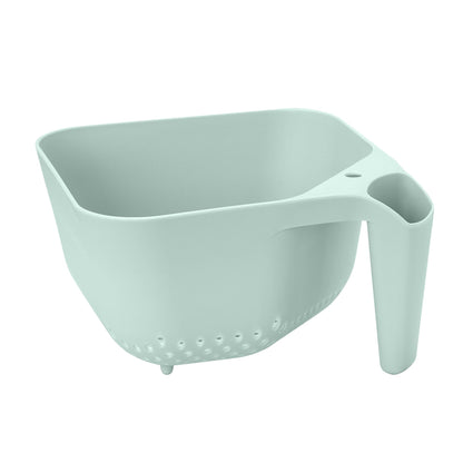 Tovolo Tovolo 3 Quart Colander BPA Free Food Safe Plastic Strainer with Handle Heavy Duty Heat Resistant Pasta and Veggies Kitchen Drainer Steam Basket Dishwasher Safe, Charcoal Gray