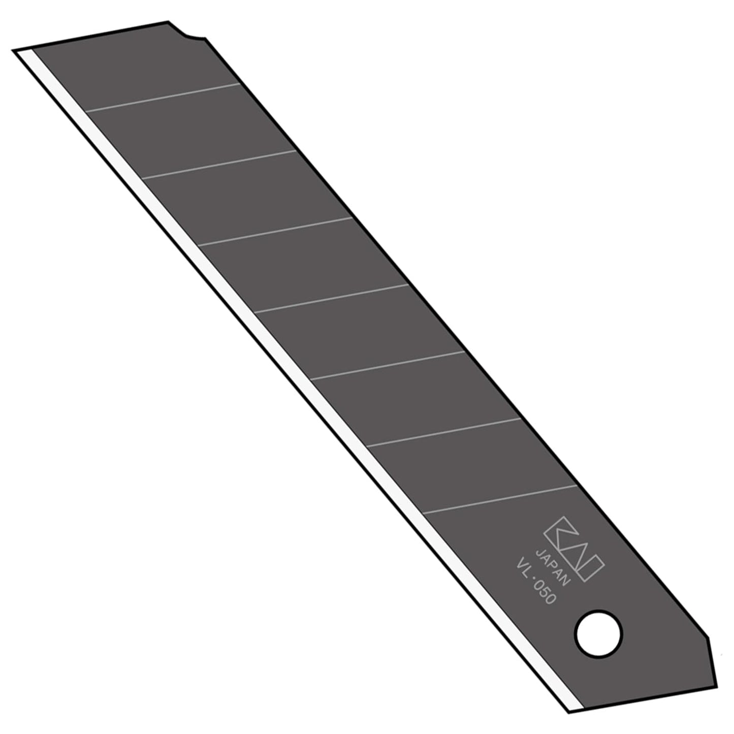 KAI 18mm Snap-off Utility Knife Blades, 20-Pack, VL-20, High Carbon Steel, For Wallpaper, Crafts, Drywall, and More, MADE IN JAPAN