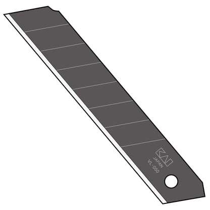 KAI 18mm Snap-off Utility Knife Blades, 20-Pack, VL-20, High Carbon Steel, For Wallpaper, Crafts, Drywall, and More, MADE IN JAPAN