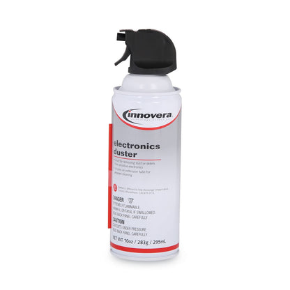 Innovera Compressed Air Duster Cleaner, 10 oz Can, 6/Pack