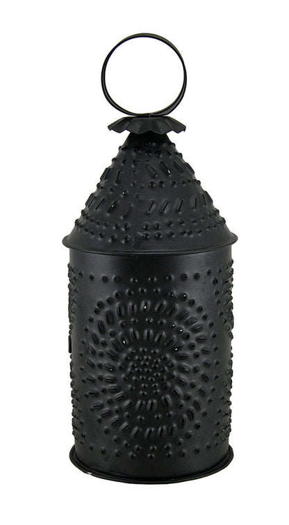 CWI Gifts 10" x 4" Revere Tin Punched Design Lantern For Pillar Candle