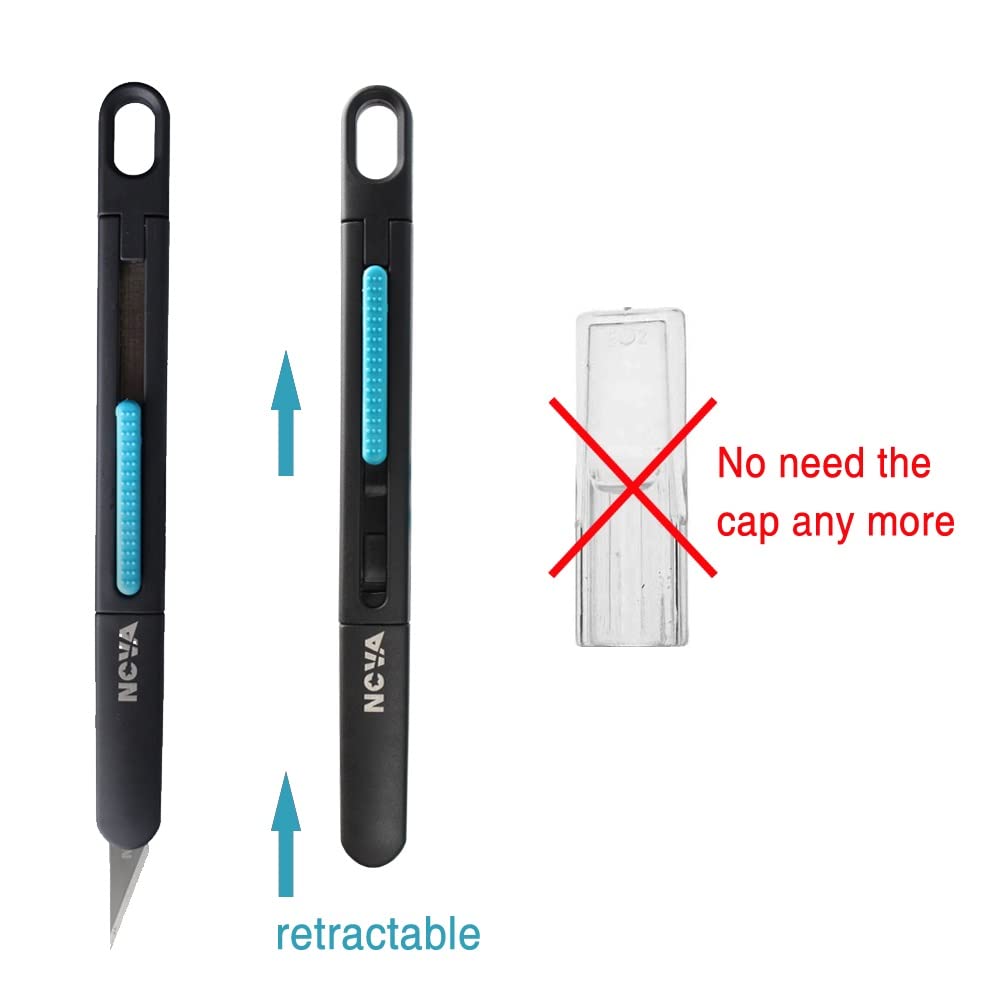 Nova 121PCS Premium Craft & Hobby Knife Set, 1 Precision Knife with 120 SK2#11 Hobby Blade Refill, Combination of Safety Art Knife and Sharp blades for Leather Art, Scrapbooking, Foam, Clay, Carving