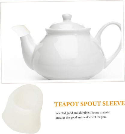 2pcs Teapot Spout Cover - Silicone Kettle Spout Protector Sleeve for Leak Pourer
