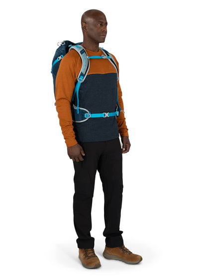 Osprey Hikelite 32L Unisex Hiking Backpack, Tan Concrete, Small/Medium