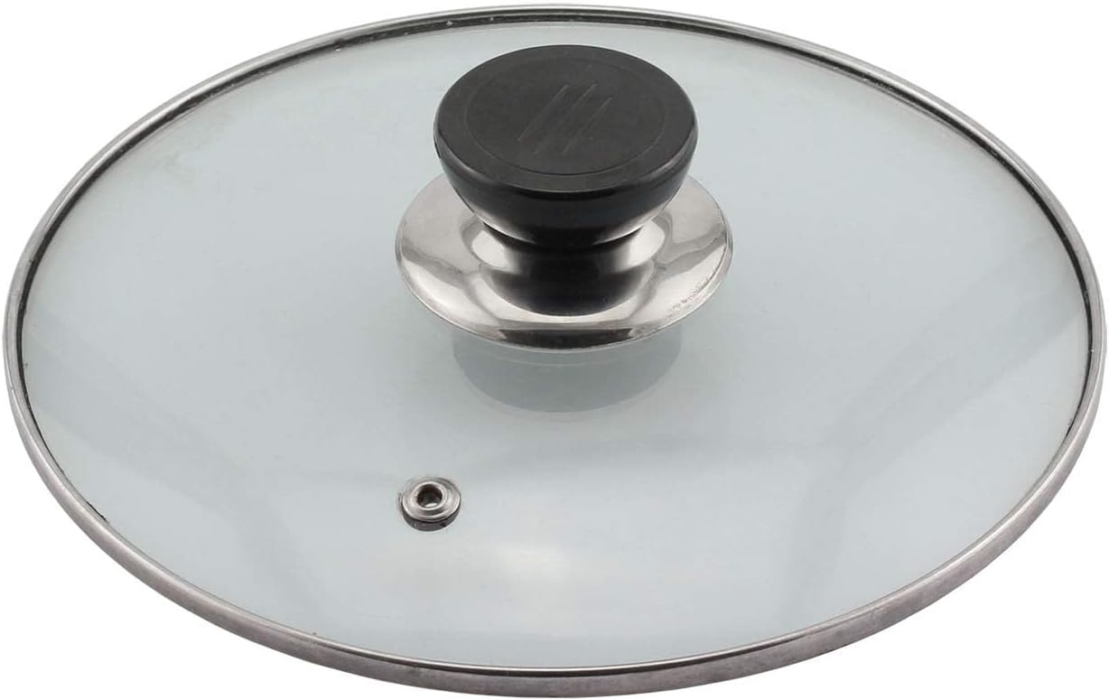 2-Pack Universal Pot Lid Knob Handle, Stainless Steel Base Circular 5.3x7cm Dia - Kitchen Cookware Replacement