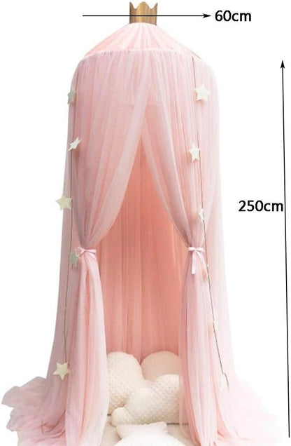ESUPPORT Dome Princess Bed Canopy Round Lace Mosquito Net Play Tent Hanging House Decoration Netting Curtains