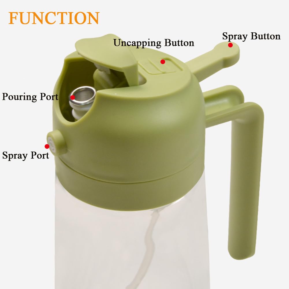Olive Oil Sprayer for Cooking Oil Spritzer Mister for Air Fryer Canola Vinegar Vegetable Oil Portable Mini Bottle Kitchen Gadgets for BBQ/Pan/Salads/Baking (1 Pack)