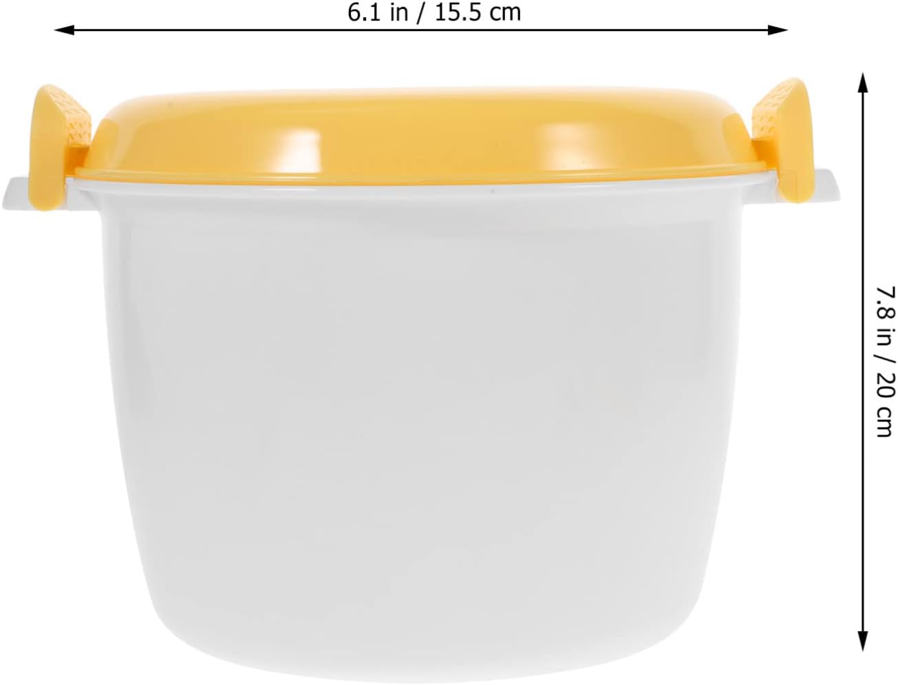 OSALADI Microwave Rice and Pasta Cooker - Dishwasher Safe Food Container for Vegetables and Soups