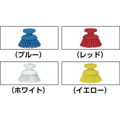 38854 Brush,Scrub,Round,Stiff,5",PP/PBT,Red Vikan