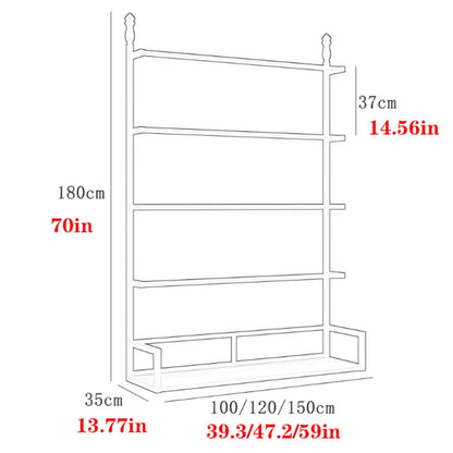 Freestanding Underwear Display Stand, Metal, Lingerie Garment Rack, Retail Sock Show Shelves, Commercial Clothing Store Shelf, for Bras, Shorts, Hats,(White,100 * 35 * 180cm)