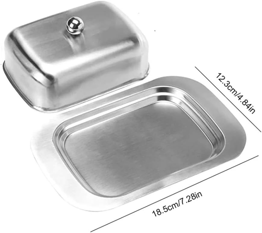 AYZA Butter Dish with Lid and Butter Spreader,Butter Dish Size Perfect for Butter Stick,Multi-Purpose Serving Food Dish