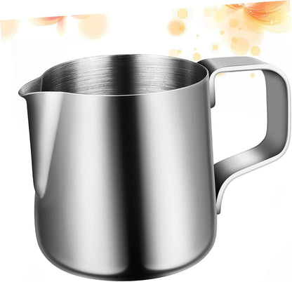 1pc Cup Steaming Pitcher, Coffee Machines for Home Kitchen Supplies, Black Kettle Milk Accessories