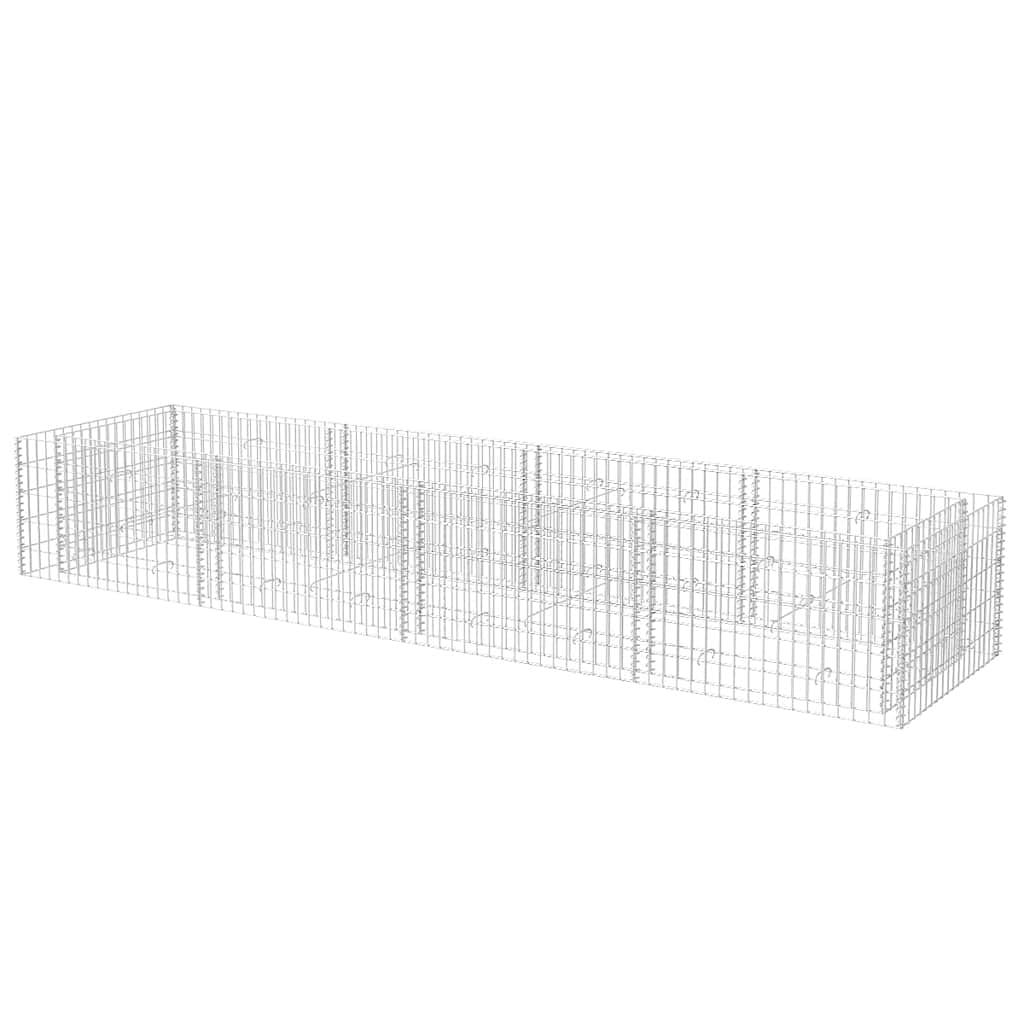Todiikf Large Silver Galvanized Steel Raised Garden Bed 141.7"x141.7"x19.7" Modern Industrial Planter Box Outdoor Heavy-Duty Flower Bed Kit for Patio Backyard Terrace