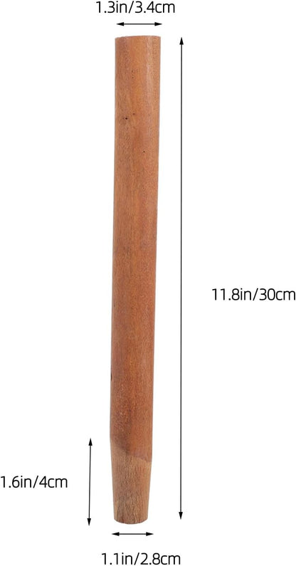 Wooden Shovel Handle Replacement, Agricultural Ladle Handle for Gardening Shovel, 11.8 inch Hatchet Grip