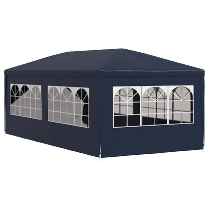 Xhnifbn 10x20 FT Blue Party Tent Heavy Duty Steel Frame UV-Resistant PE Canopy Gazebo for Backyard Wedding Outdoor Events with Windows & Zip Door, Easy Setup