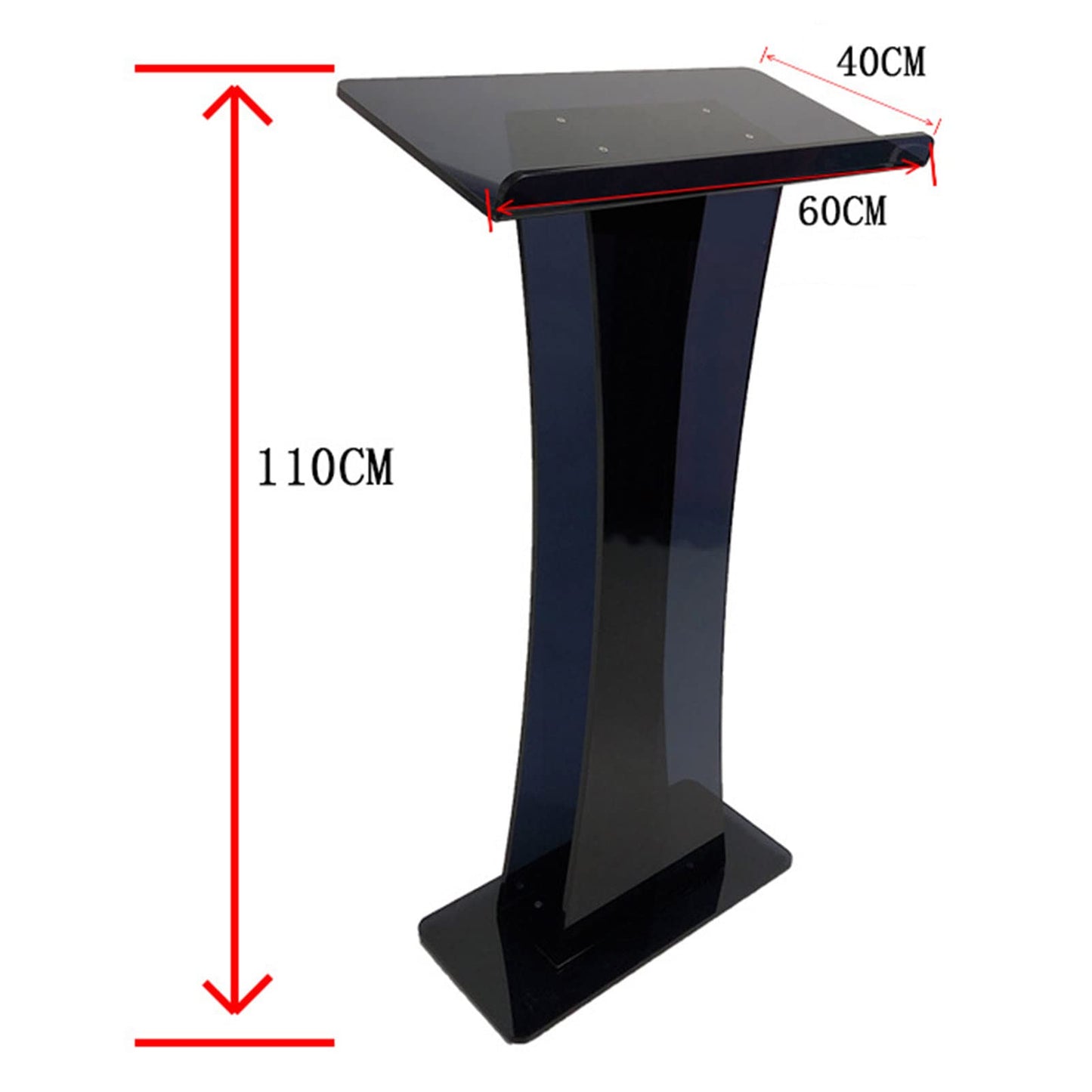 LaseVe Podium Podium Acrylic Lectern Pulpit Transparent Podium Church Wedding Podium School Stage Host Business Office Furniture Conference Display Stand