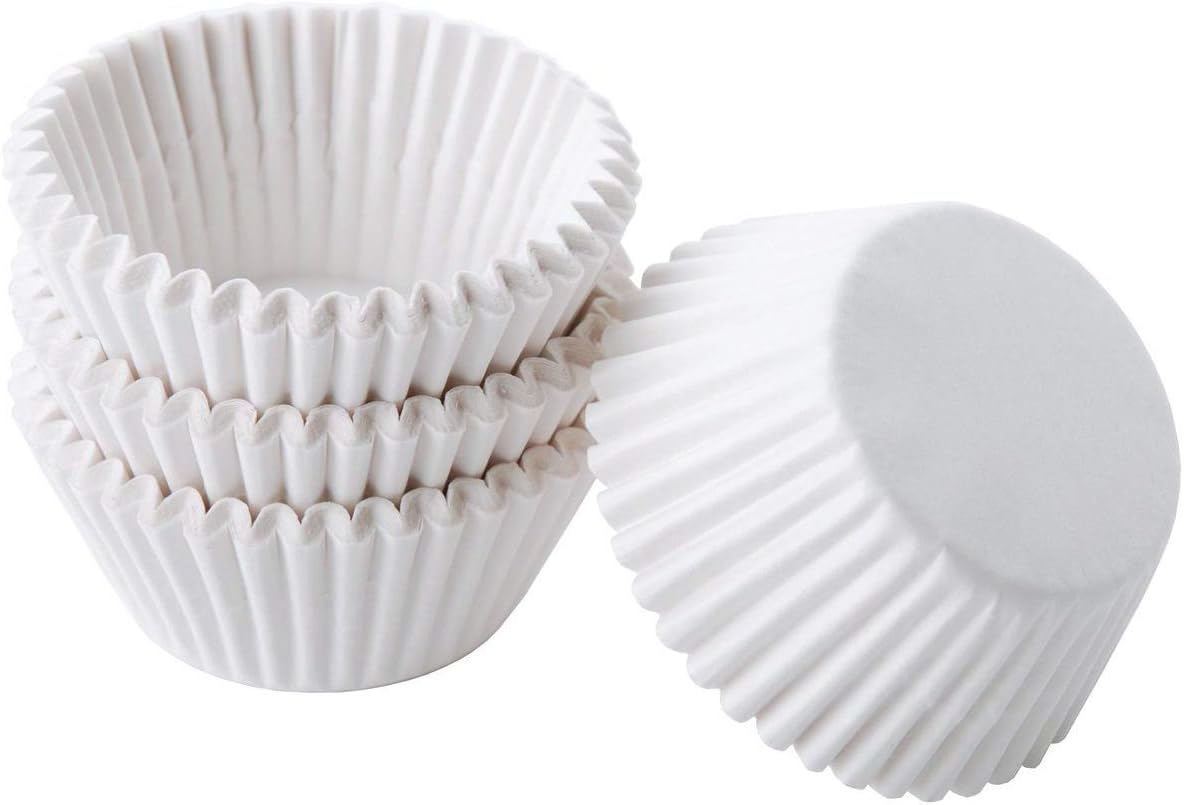 Wilton Mini Baking Cups, White, 100 Count Package