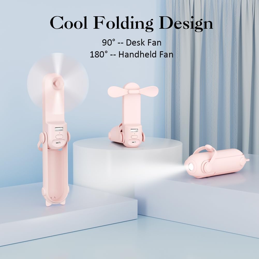 LifePlus Air Cooler - 3 IN 1 Handheld Fan, Personal Fan, Small Pocket Fan, Portable Desk Fan, Speed Adjustable