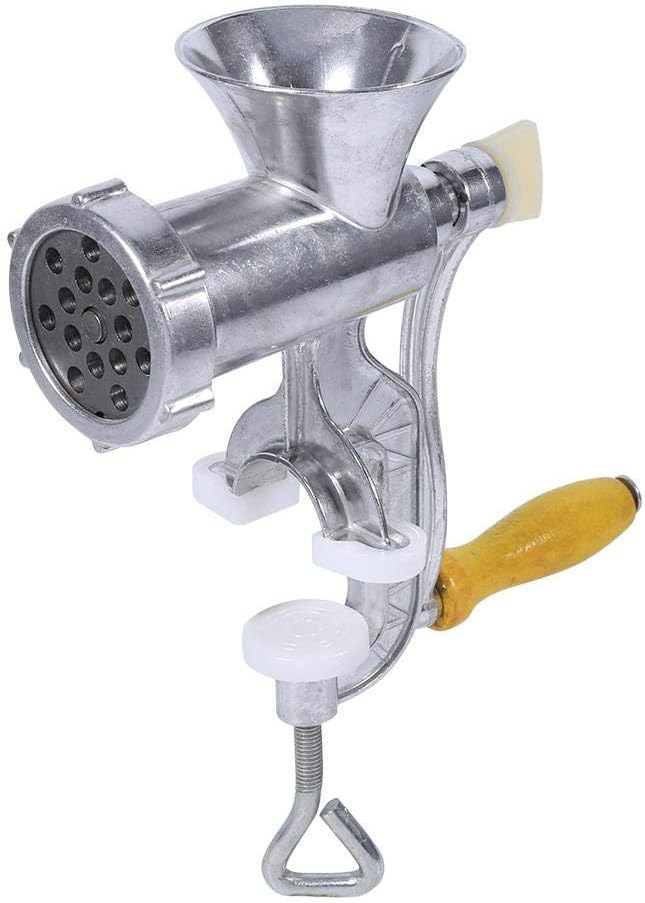 Meat Grinder, Manual Meat Mincer, Kitchen Mincer Metal for Butcher Sausage Tool, Home Kitchen Accessory