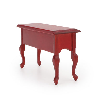 Miniature Table 1:12 Furniture for Dollhouse Accessories Writing Desk with 3 Drawers Miniature Room Ornaments Living Room Bedroom Library Scene Decoration (Brown)