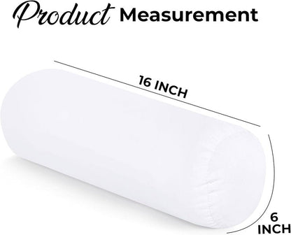 Utopia Bedding Bolster Pillows Insert (Pack of 1, White) - 6 x 16 Inches Bed and Couch Pillows - Indoor Decorative Pillows