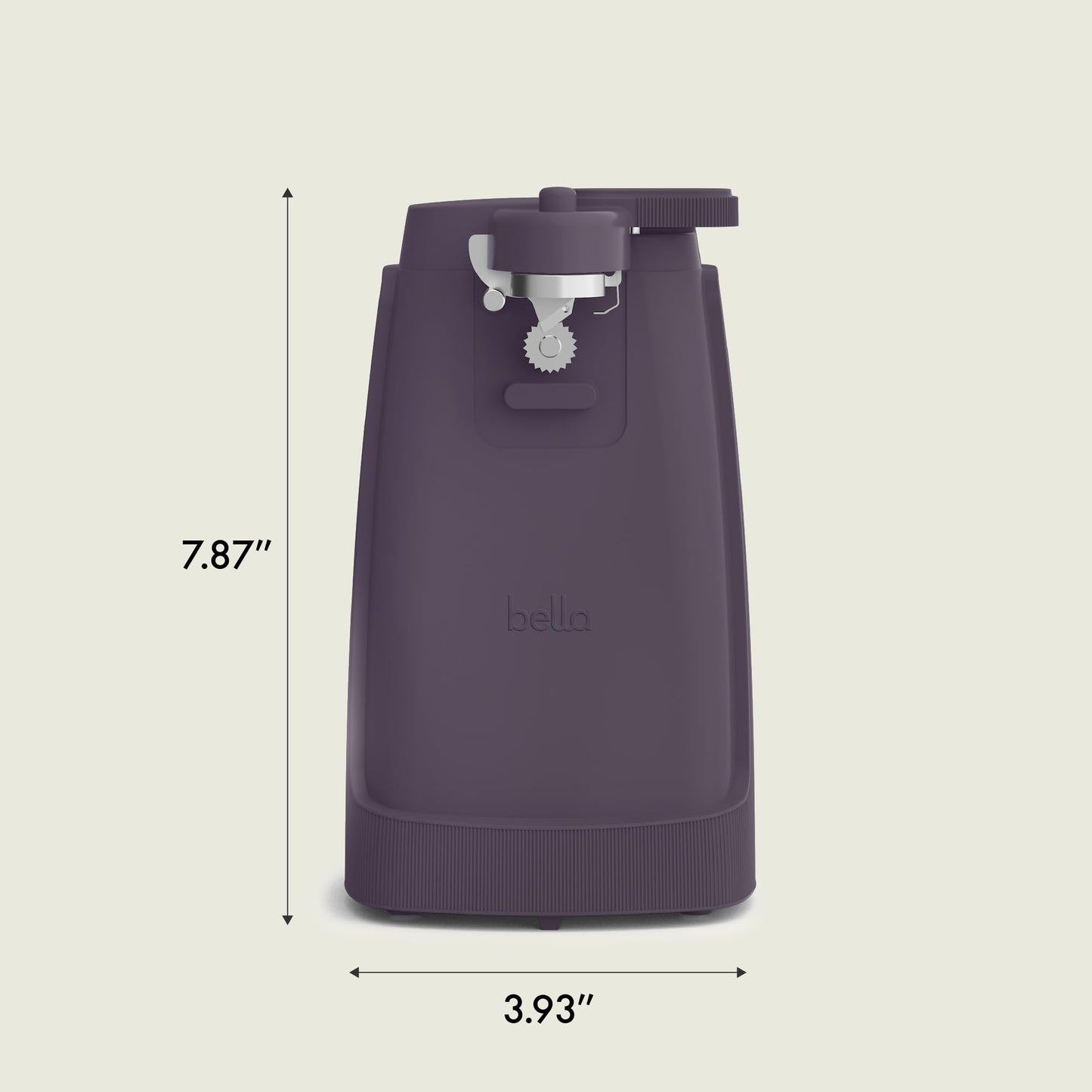 bella Electric Can Opener and Knife Sharpener, Multifunctional Jar and Bottle Opener with Removable Cutting Lever and Cord Storage, Stainless Steel Blade, Surf