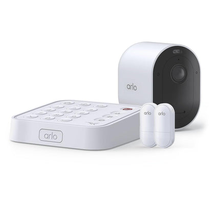 Arlo Pro 5S Spotlight Security Camera 2K HDR | Outdoor | Wireless | Dual-Band Wi-Fi Connects to Strongest Network |12X Zoom, 2-Way Audio, Siren, Color Night Vision,Live Stream(White, 4 Cameras)