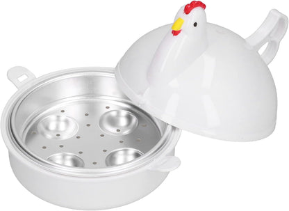 Rapid Egg Cooker, 4 Egg Capacity Electric Cooker for Hard Boiled, Poached, Scrambled Eggs for Home Kitchen