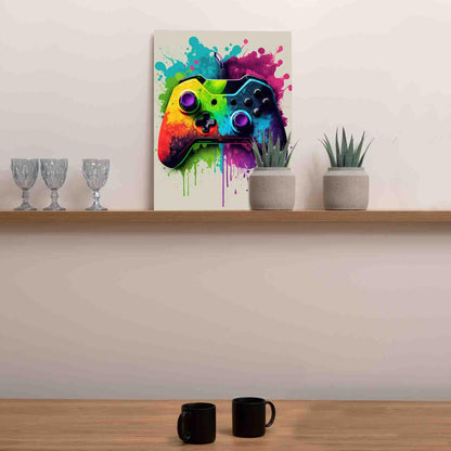 Aihonmin Paint by Number Kits 16 x 20inch Canvas DIY Oil Painting for Kids, Students, Adults Beginner with Brushes & Acrylic Pigment - Colorful Video Game(Without Frame)-Best Gamer Gifts